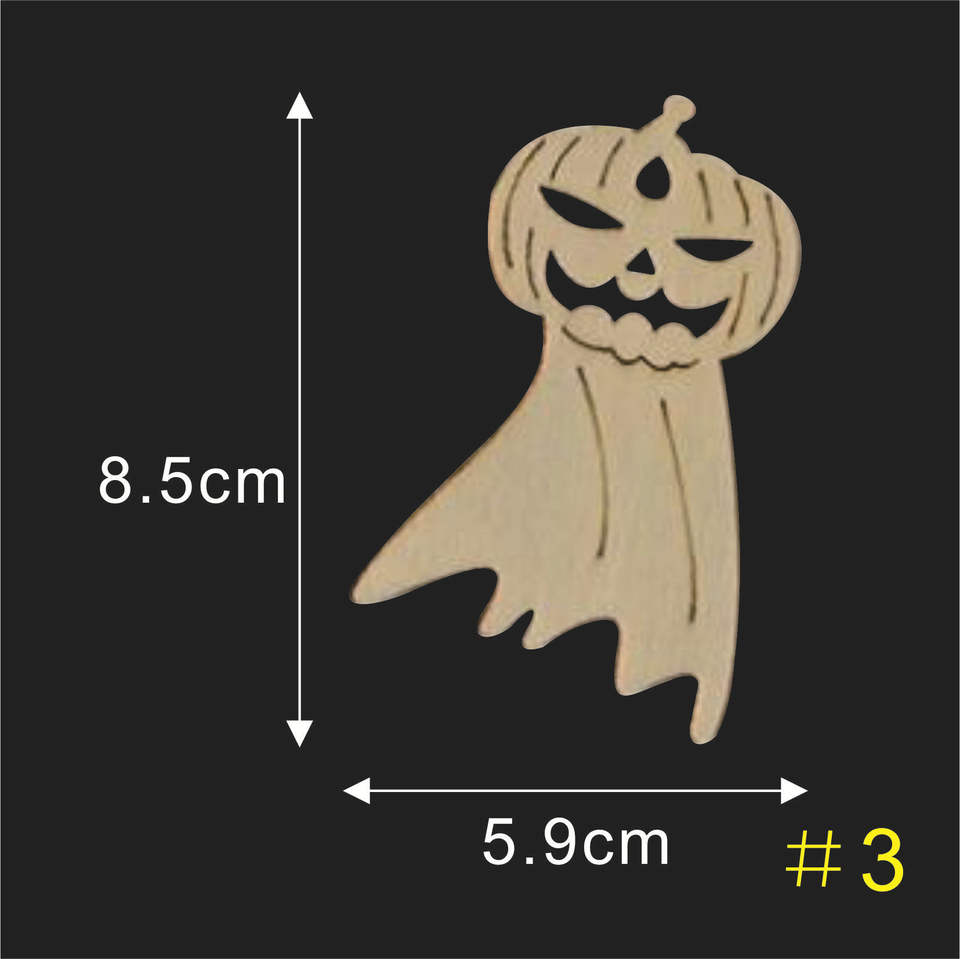 2020 creative wooden crafts holiday party decoration pendant halloween decoration wooden