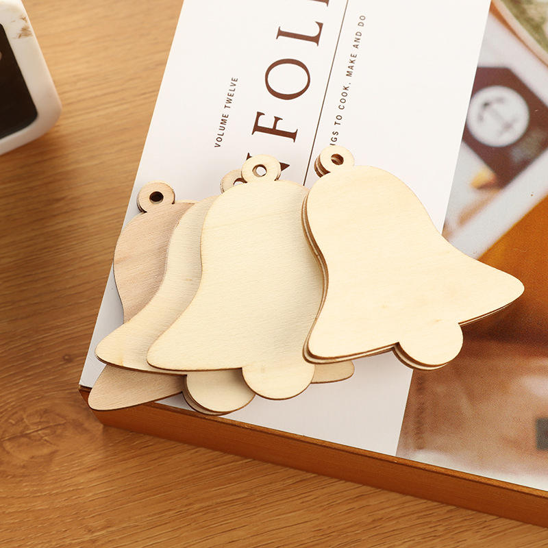 Christmas decoration wooden carving crafts wooden Christmas tree pendant Decoration