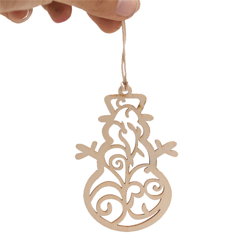 2020 Wooden Hollow Carving Pendant Home Decoration Christmas Decoration Pendant