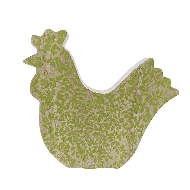 Halloween rabbit chick window wooden ornaments Christmas garden decoration props