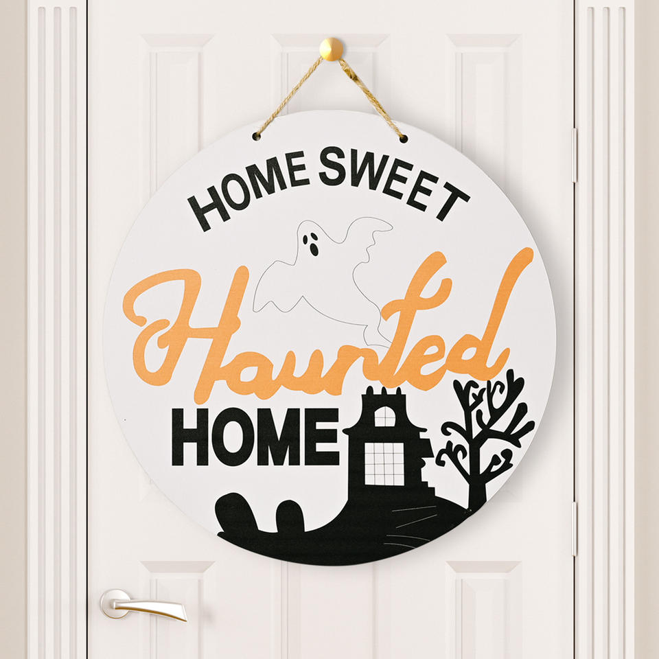 Halloween Wooden Wall Sign Plaques Decoration