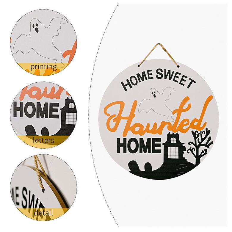 Halloween Wooden Wall Sign Plaques Decoration