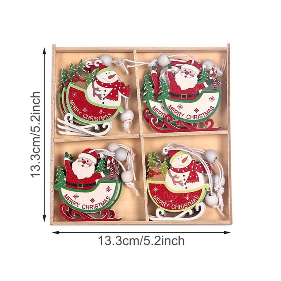 Wooden Snowman Decoration Ornaments Products Wood Christmas Tree Christmas Decorations