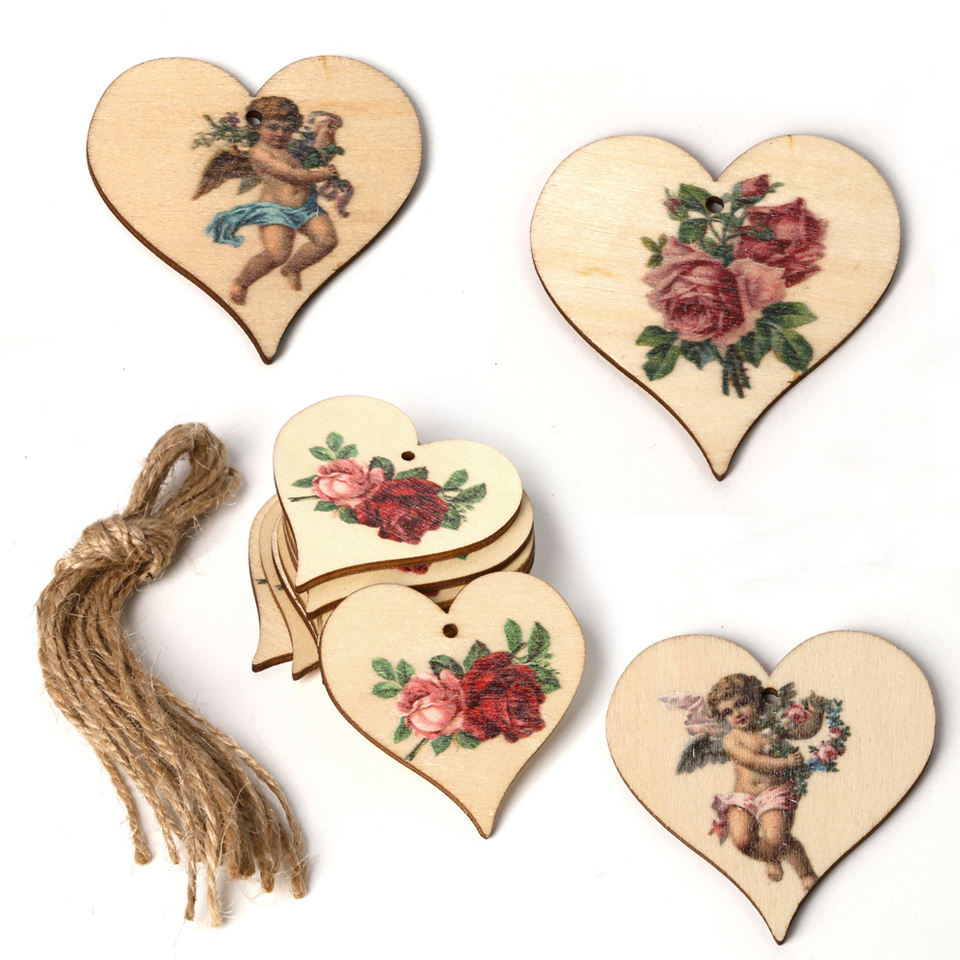 Vintage Christmas Tree Decorations Artistic Wood Handicrafts Christmas Ornaments