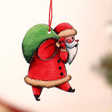 Diy Pendant Cartoon Snowman Ornaments Wooden Vintage Christmas Tree Decorations