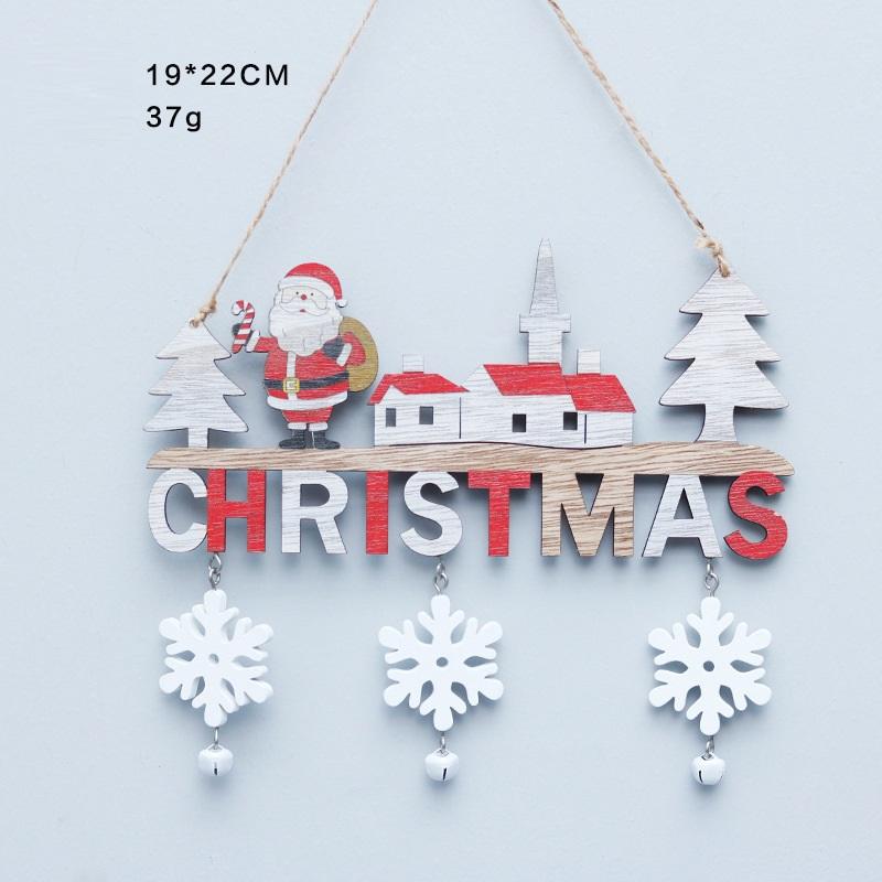 Handmade Home Restaurant Bulk Christmas Tree Decoration Ornaments Wooden Christmas Craft