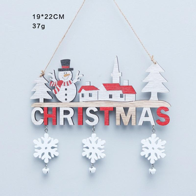 Handmade Home Restaurant Bulk Christmas Tree Decoration Ornaments Wooden Christmas Craft