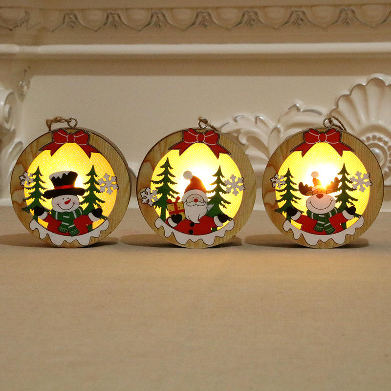 Wooden Decoration Craft Christmas Lights