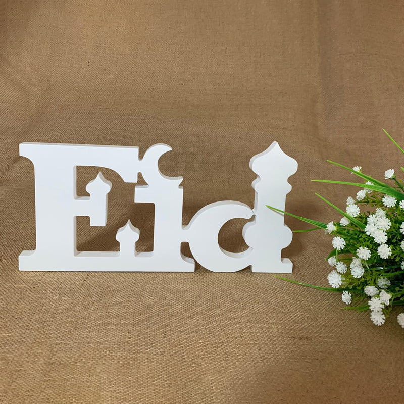 Wooden letter eid mubarak mubarak decoration ramadan characters